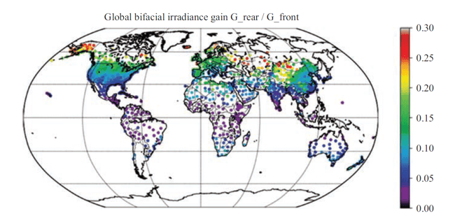 Global Bifacial Irradiance Gain Global Bifacial Irradiance Gain